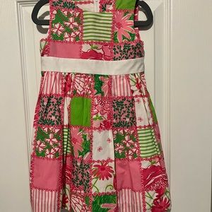 Vintage Lilly Pulitzer girls patchwork dress